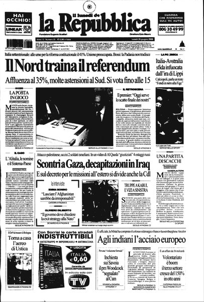 Il lunedì de La repubblica